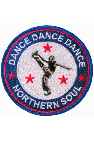 Patch Northern Soul - Dance Dance Dance. Brodé. thermocollant. Style scooterist, wigan casino, mods anglais.