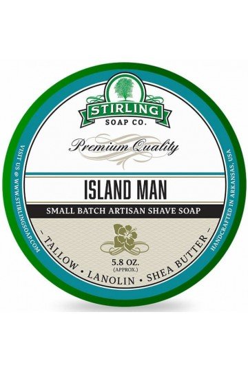 Savon à raser Stirling "Island Man" pot de 170ml