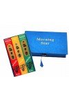 Coffret encens morning star. Fragrances: bois de santal + bois de cèdre + Ambre. 150 bâtons.