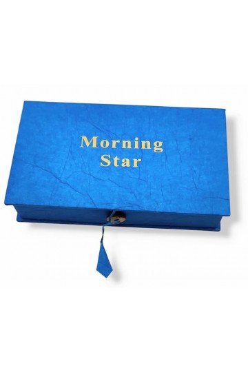 Encens en coffret Morning Star. Encens santal + encens cèdre + encens ambre. 150 bâtons. Fabriqué au Japon.