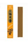 Encens japonais Morning Star Ambre.  Nippon Kodo. 50 bâtons. Porte-encens céramique.