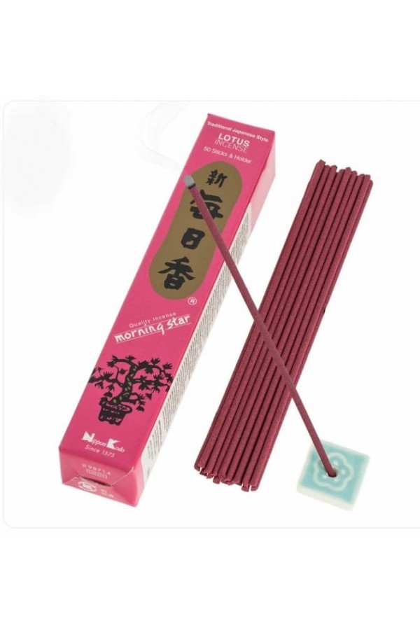 Encens morning star lotus. Encens Nippon Kodo 50 bâtons. Durée de combustion 25 min.