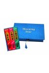 Coffret encens Morning Star. Lot de 3 encens. Bois de Santal + Bois de Cèdre + Lotus. 150 bâtons.