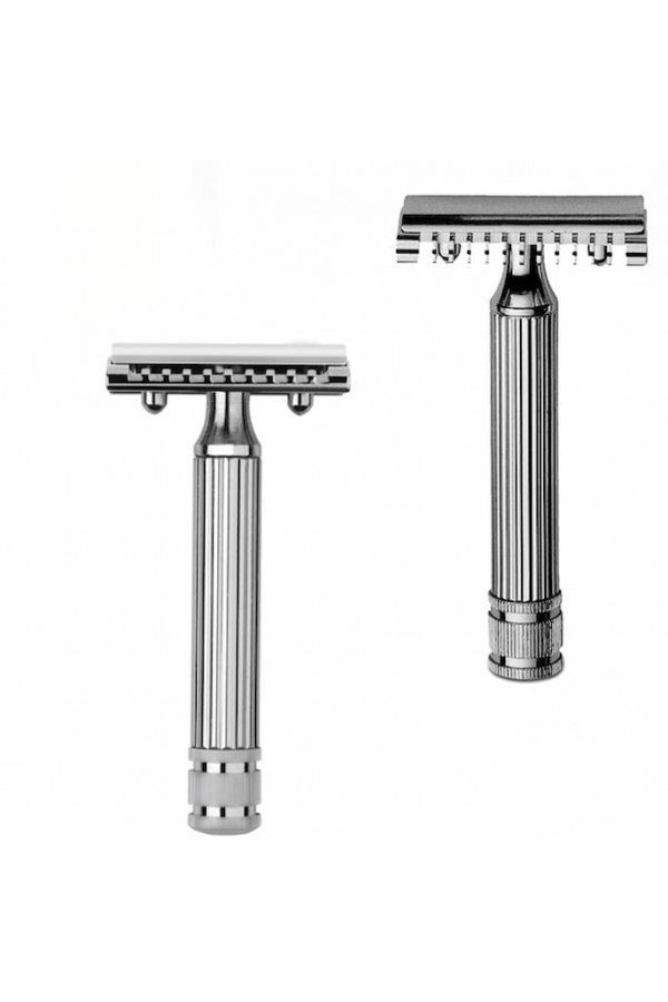 Rasoir de sûreté Fatip Ibrido, vue des deux cotés.