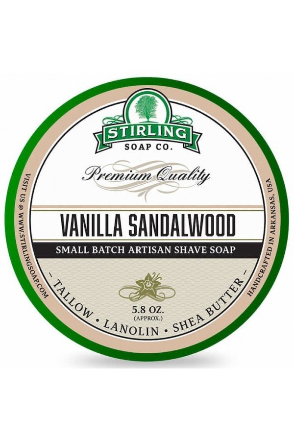 Savon de rasage Stirling " Vanilla Sandalwood". 170 ml.