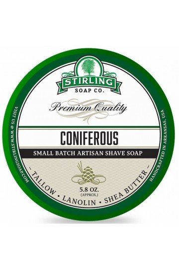 Savon de rasage Stirling "Coniferous" pot de 170 ml.