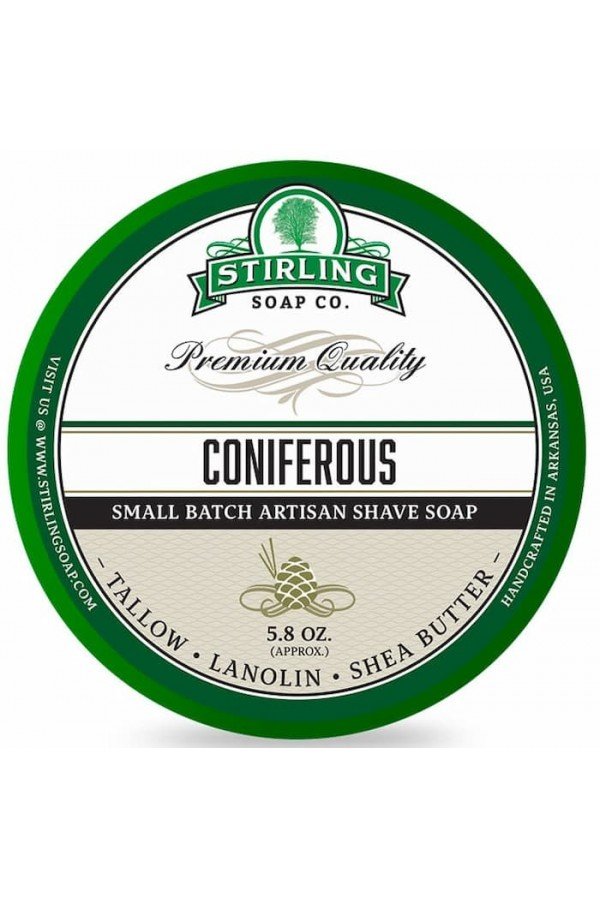 Savon de rasage Stirling "Coniferous" pot de 170 ml.