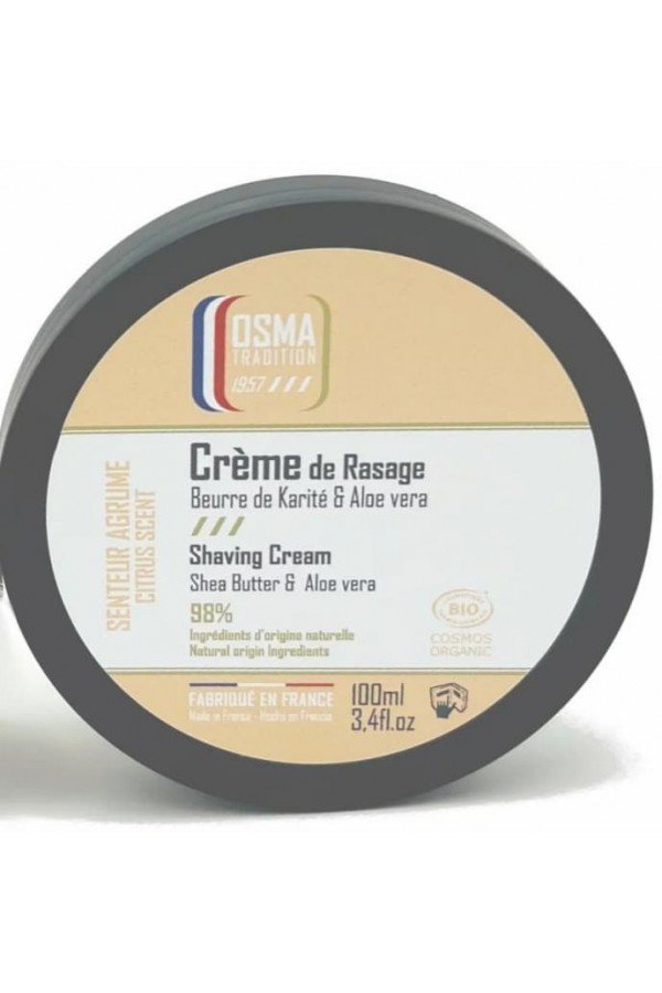 Crème de rasage Osma senteur agrume pot de 100 ml
