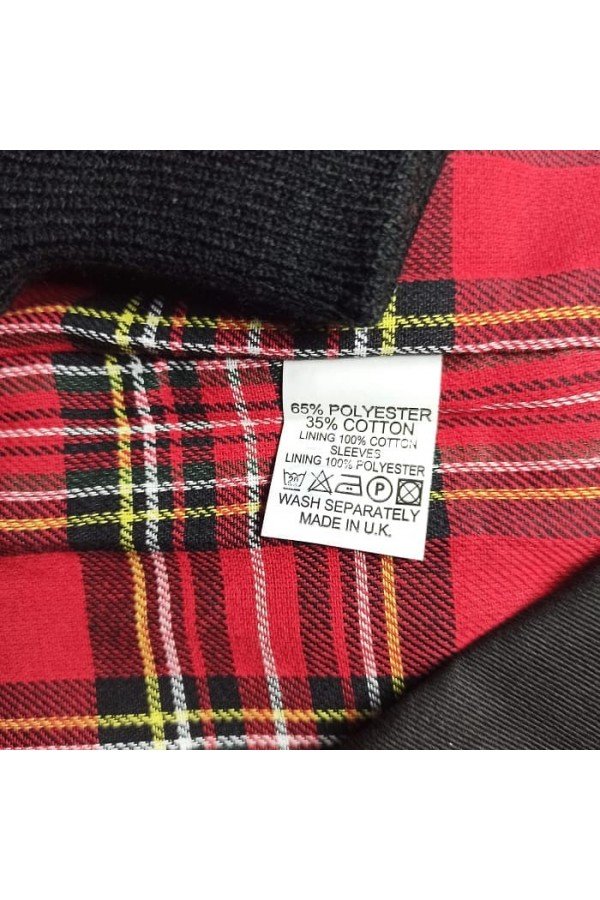 blouson harrington jacket. JB Made in England. Noir.