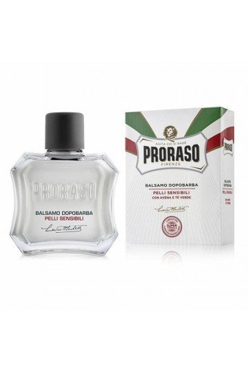Beaume  après-rasageProraso  peaux sensibles . Flacon et boite de présentation.