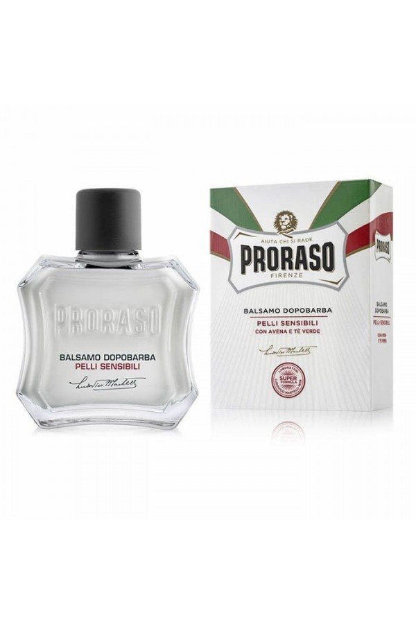 Beaume  après-rasageProraso  peaux sensibles . Flacon et boite de présentation.