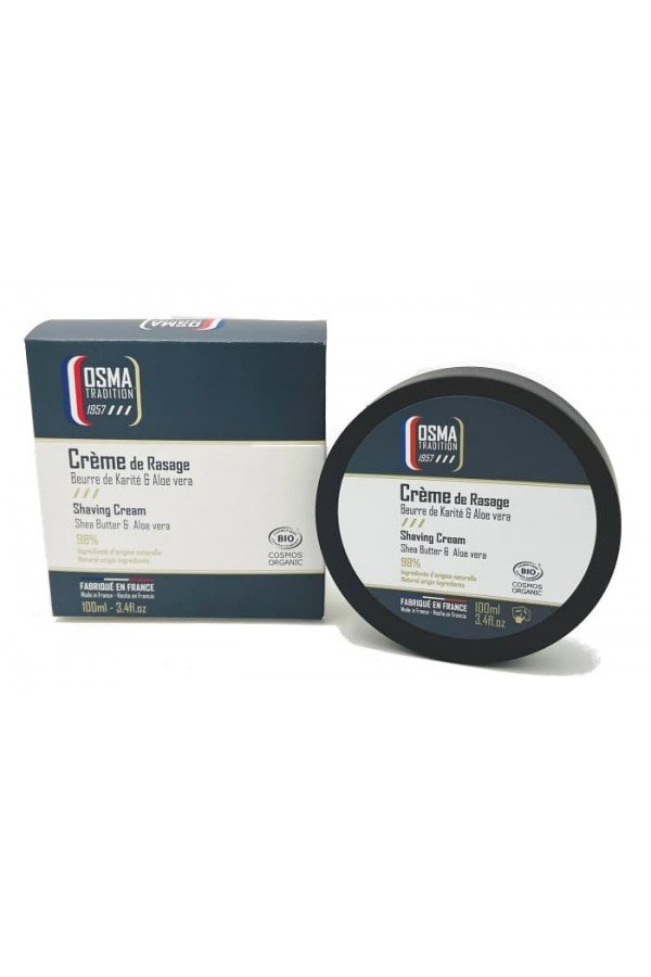 Crème de rasage Osma Tradition "Classique" avec sa boite de présentation