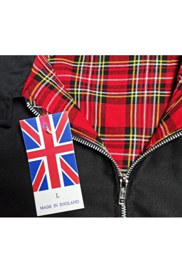 harrington noir, étiquette tag "Made in England".