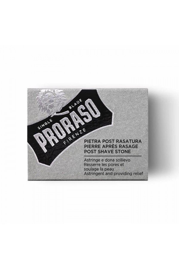 Boite de pierre d'alun Proraso  pour arrêter las saignements