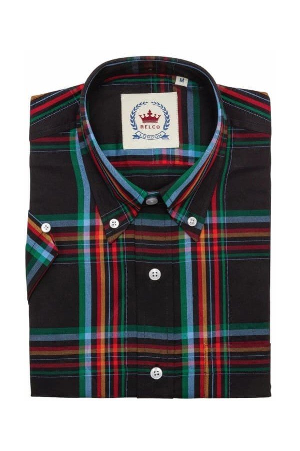Chemise Relco London STCK 15. Noir + rouge. Edition lilitée.