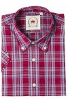 Chemise Relco London CK74. Bordeaux et ciel.