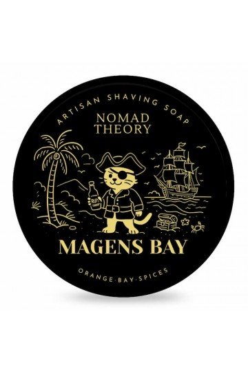 Savon de rasage Nomad Theory "Magens Bay". Pot de 150 g.