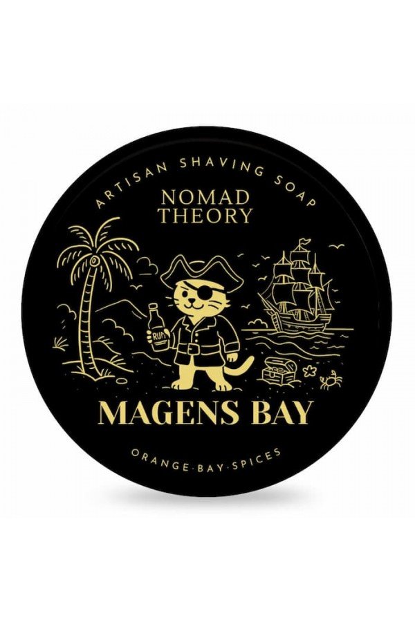 Savon de rasage Nomad Theory "Magens Bay". Pot de 150 g.