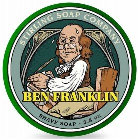 Savon de rasage Stirling "Ben franklin". 170 ml.