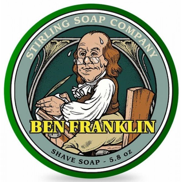 Savon de rasage Stirling "Ben franklin". 170 ml.