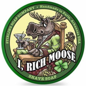 Savon de rasage Stirling " I, Rich Moose".  Pot de 170 ml.