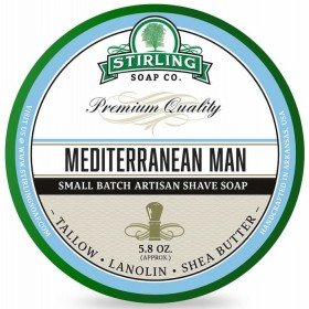Savon de rasage Stirling " Mediterranean Man". Pot de 170 ml.