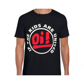 T-shirt oi! in the kids are united. Style Sham 69. noir logo Oi rouge dans un cercle blanc. 6 tailles disponibles.
