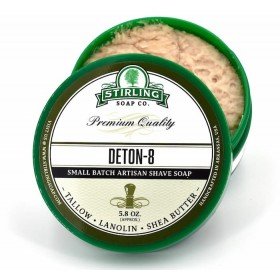 Savon de rasage Stirling "Deton-8". Pot  ouvert.