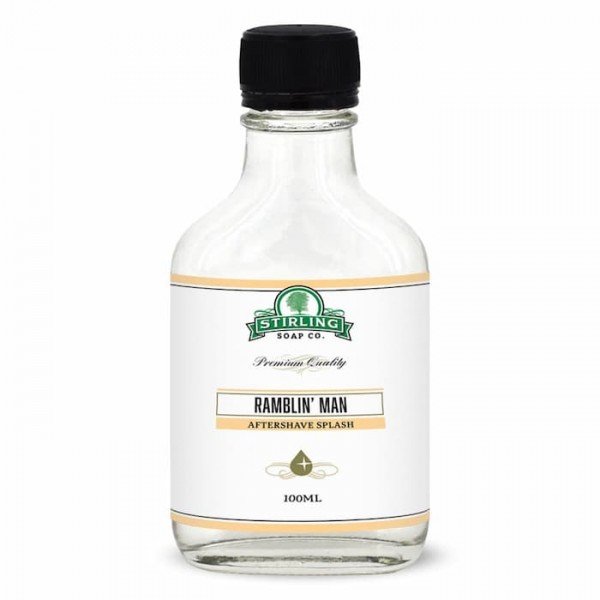 Après-rasage Stirling "Ramblin Man". Flacon de 100 ml.