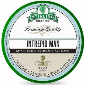 Savon de rasage Stirling "Intrepid Man". Pot de 170ml.