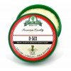 Savon de rasage Stirling "D-503".  Pot ouvert . savon à mousse dense et crémeuse.