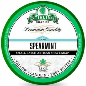 Savon de rasage Stirling "Glacial Spearmint".  Pot de 170ml.
