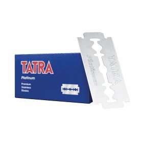 5 Lames Tatra Platinum. Boite de 5 lames de rasoir.