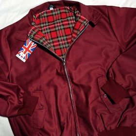 Harrington jacket JB Made in England. Bordeaux.