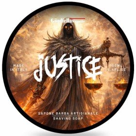 Savon à raser The Goodfellas' Smile "Justice".  Pot de 100 ml. Formule vegane