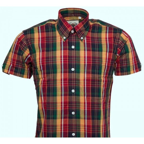Chemise Relco London STCK 34. Chemise style vintage 100 % coton.