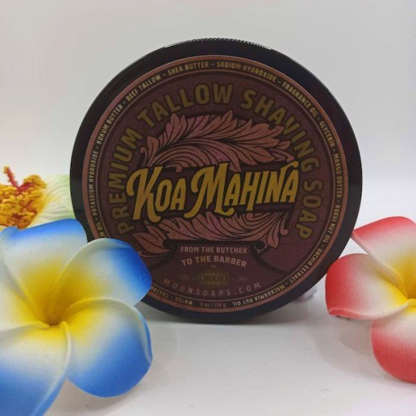 Koa Mahina , Guerrier de la lune : savon artisanal aux accents polynésiens, hawaïen, noix de coco et santal.