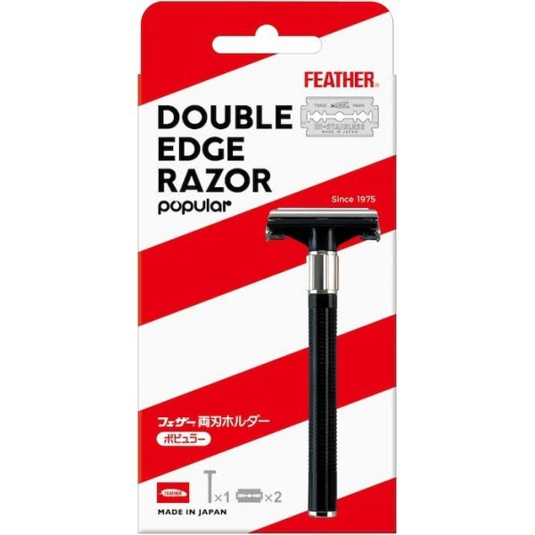 Rasoir de sureté Feather "Popular". Emballage de présentation.