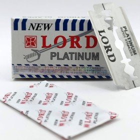 Lames Lord Platinum pour rasoir de sûreté.