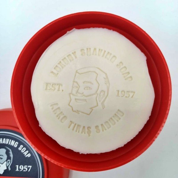 Savon Arko en bol , marquage dans le savon.