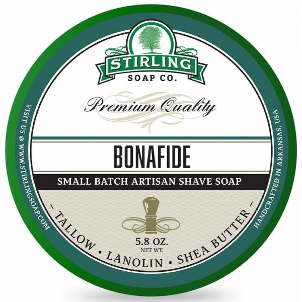 Savon de rasage Stirling "Bonafide". Pot de 170 ml.