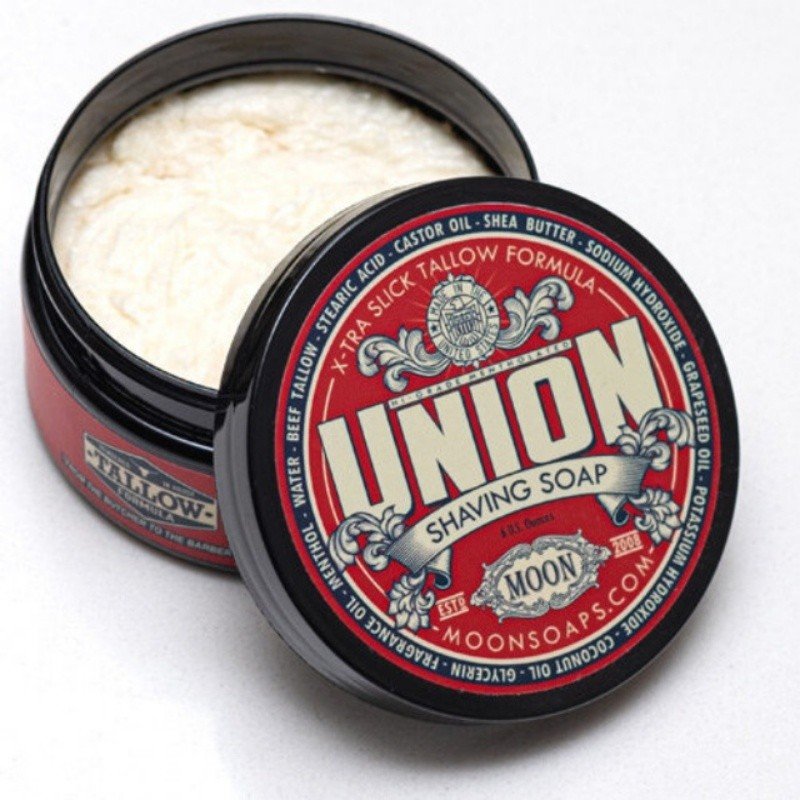 Savon à raser Moon Soaps "Union". Boite ouverte. 170g.