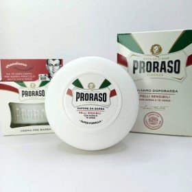 Pack Proraso Peaux Sensibles : Avant-rasage, Savon & Baume