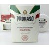 Pack Proraso Peaux Sensibles : Baume sans alcool  accompagné d'un Bol de savon de rasage et crème avant rasage.