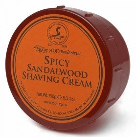 Crème à raser Taylor of Old Bond Street "Spicy Sandalwood".  Pot de 150g