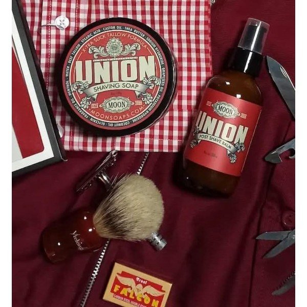 Baume après-rasage Moon Soaps "Union" + Savon à raser Moon Soaps "Union Jack".