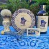 Ensemble rasage : savon et après-rasage Noble Otter "Hamam" , blaireau Simpson Islington, rasoir Merkur Progress 500