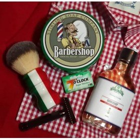 Après-rasage Stirling "Barbershop" + savon à raser Stirling "Barbershop" .