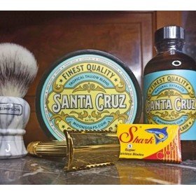 Après-rasage Moon Soaps "Santa Cruz" + savon à raser "Santa Cruz" + blaireau Simpson "Islington".