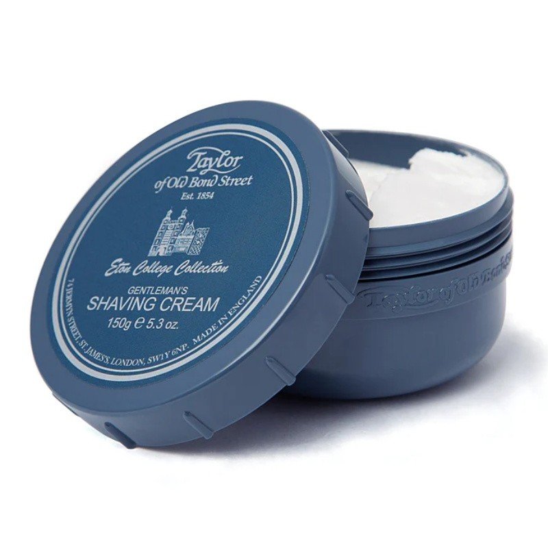 Crème à raser Taylor of Old Bond Street "Eton College Collection". Bol ouvert.